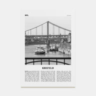 Krefeld Travel B&W Poster