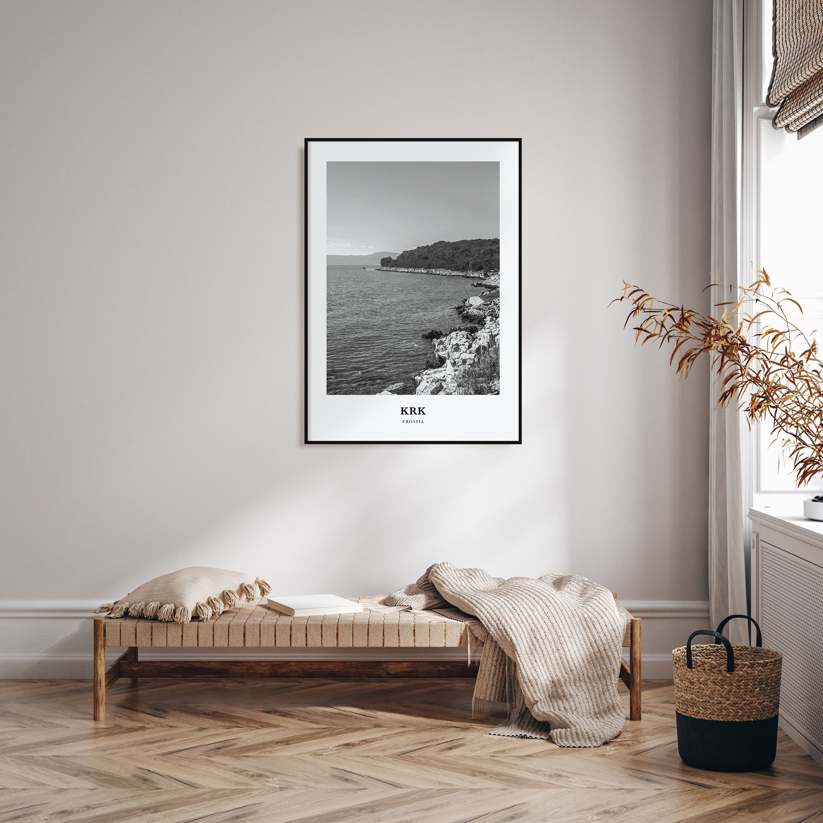 Krk Portrait B&W Poster