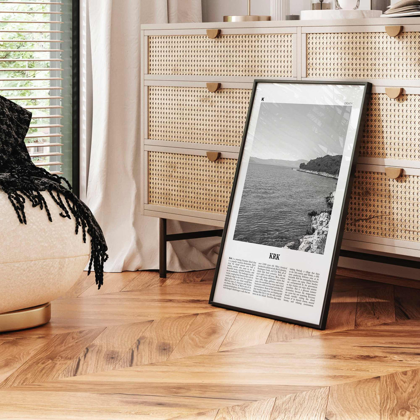 KRK Print Black and White, Krk Wall Art, Krk Poster, Krk Photo, Krk Wall Décor, Vegl, Curicta, Veglia, Vegliot, Κύρικον, Kyrikon, Croatia