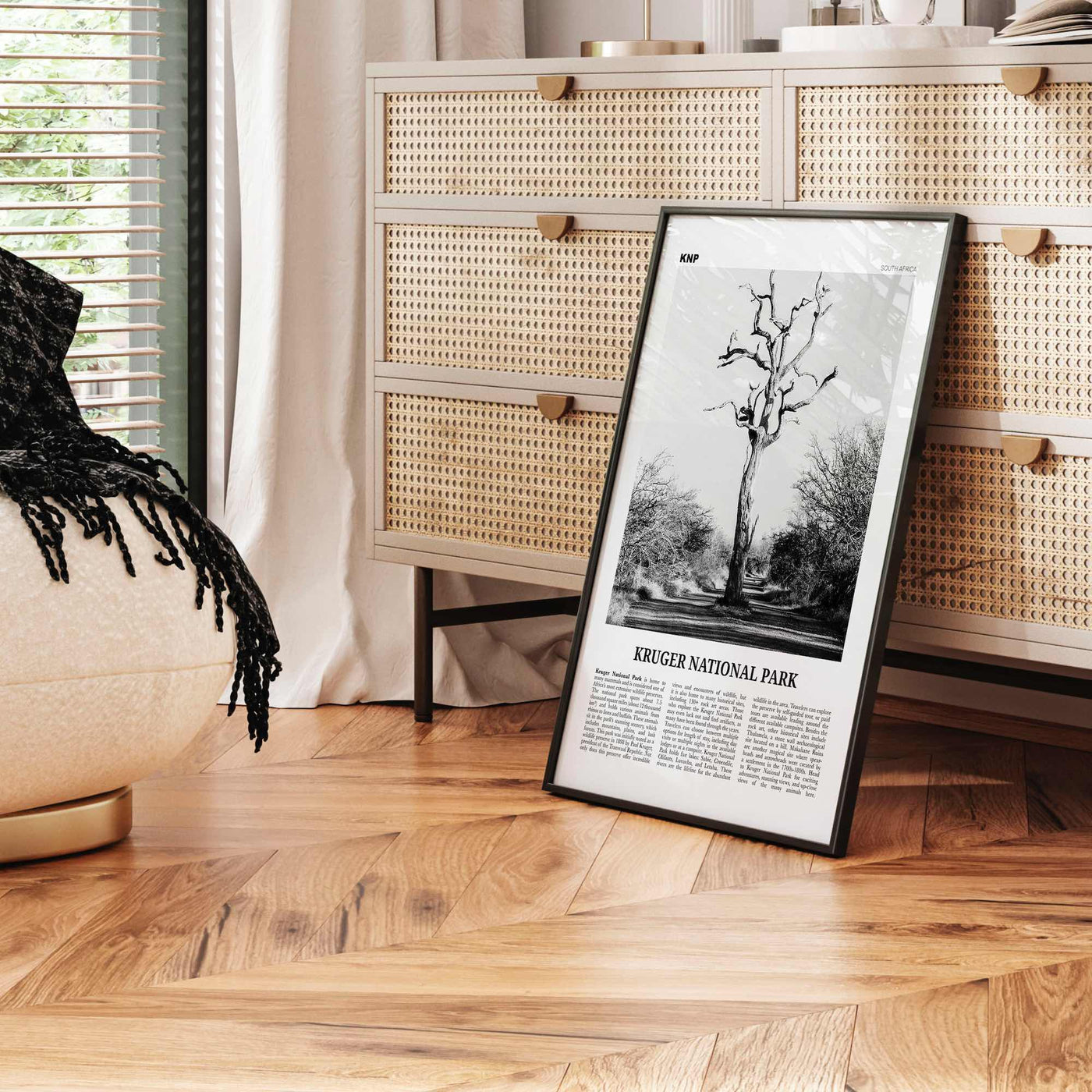 Kruger National Park Print Black and White, Kruger Wall Art, Kruger Poster, Kruger Photo, Kruger Wall Décor, Kruger Map, South Africa