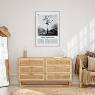 Kruger National Park Travel B&W Poster
