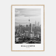 Kuala Lumpur Portrait B&W No 1 Poster