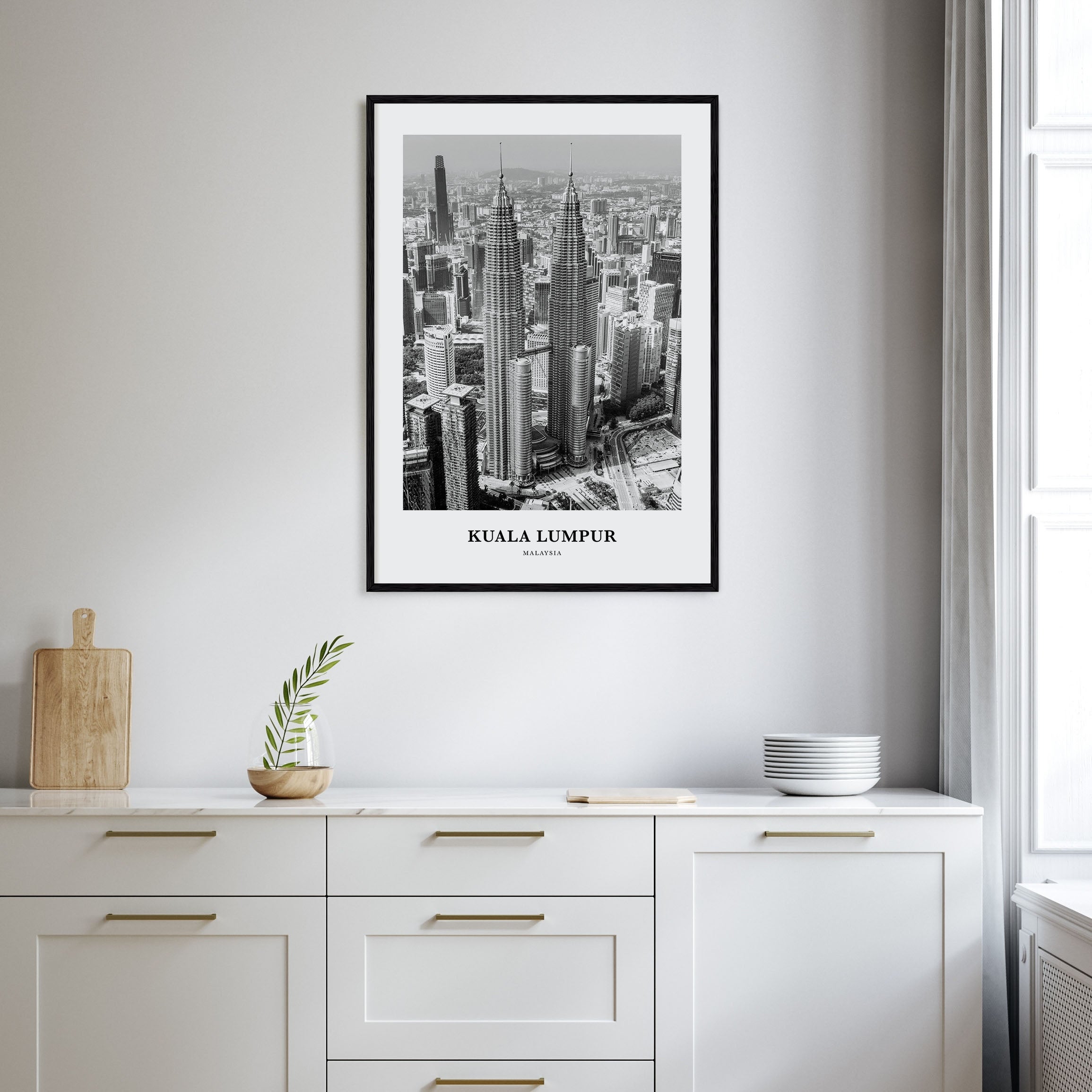 Kuala Lumpur Portrait B&W No 2 Poster