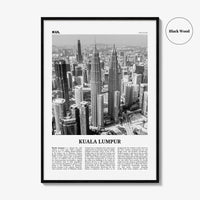 Kuala Lumpur Print Black and White No 1, Kuala Lumpur Wall Art, Kuala Lumpur Poster, Kuala Lumpur Photo, Kuala Lumpur Decor, Malaysia