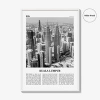Kuala Lumpur Print Black and White No 1, Kuala Lumpur Wall Art, Kuala Lumpur Poster, Kuala Lumpur Photo, Kuala Lumpur Decor, Malaysia