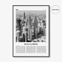 Kuala Lumpur Print Black and White No 1, Kuala Lumpur Wall Art, Kuala Lumpur Poster, Kuala Lumpur Photo, Kuala Lumpur Decor, Malaysia