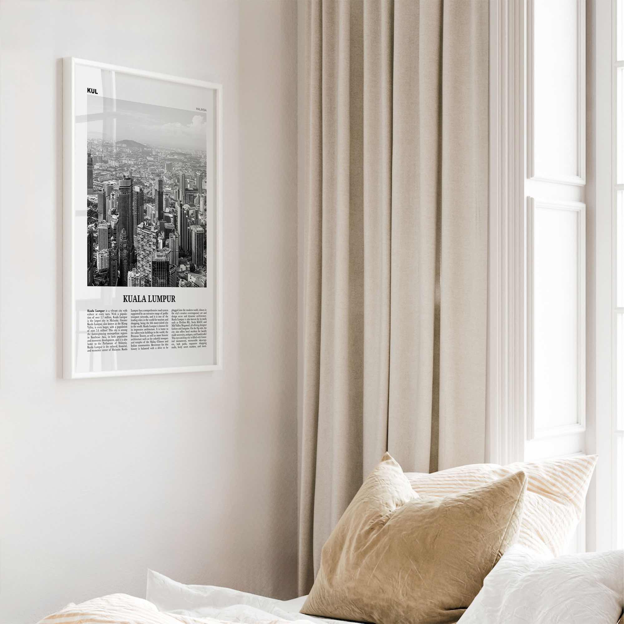 Kuala Lumpur Print Black and White No 2, Kuala Lumpur Wall Art, Kuala Lumpur Poster, Kuala Lumpur Photo, Kuala Lumpur Decor, Malaysia, Asia