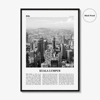 Kuala Lumpur Print Black and White No 2, Kuala Lumpur Wall Art, Kuala Lumpur Poster, Kuala Lumpur Photo, Kuala Lumpur Decor, Malaysia, Asia