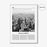 Kuala Lumpur Print Black and White No 2, Kuala Lumpur Wall Art, Kuala Lumpur Poster, Kuala Lumpur Photo, Kuala Lumpur Decor, Malaysia, Asia