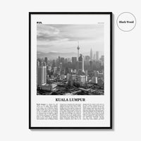 Kuala Lumpur Print Black and White No 3, Kuala Lumpur Wall Art, Kuala Lumpur Poster, Kuala Lumpur Photo, Kuala Lumpur Decor, Malaysia