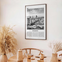 Kumamoto Print Black and White, Kumamoto Wall Art, Kumamoto Poster, Kumamoto Photo, Kumamoto Wall Décor, Kumamoto Map, Japan