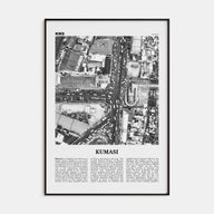 Kumasi Travel B&W Poster
