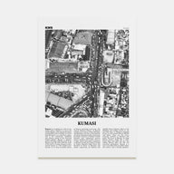 Kumasi Travel B&W Poster
