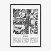 Kumasi Print Black and White, Kumasi Wall Art, Kumasi Poster, Kumasi Photo, Kumasi Wall Decor, Ghana, Comassie, Coomassie, Kumase, Africa