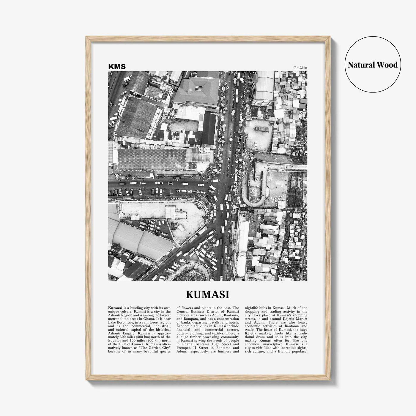 Kumasi Print Black and White, Kumasi Wall Art, Kumasi Poster, Kumasi Photo, Kumasi Wall Decor, Ghana, Comassie, Coomassie, Kumase, Africa