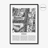 Kumasi Print Black and White, Kumasi Wall Art, Kumasi Poster, Kumasi Photo, Kumasi Wall Decor, Ghana, Comassie, Coomassie, Kumase, Africa