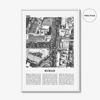 Kumasi Print Black and White, Kumasi Wall Art, Kumasi Poster, Kumasi Photo, Kumasi Wall Decor, Ghana, Comassie, Coomassie, Kumase, Africa