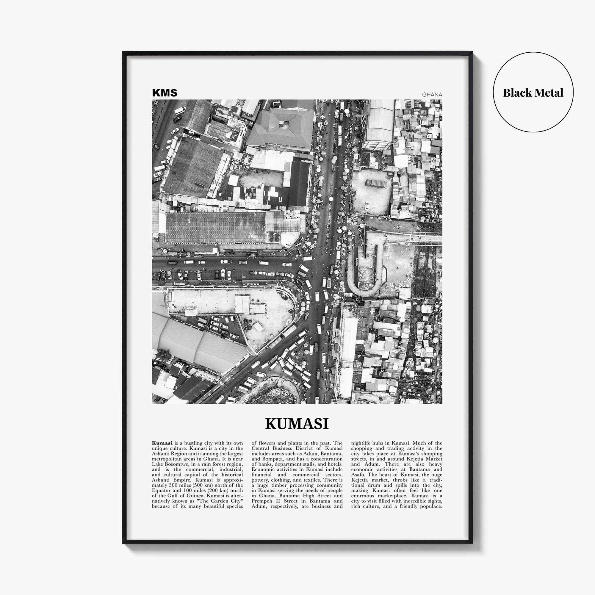 Kumasi Print Black and White, Kumasi Wall Art, Kumasi Poster, Kumasi Photo, Kumasi Wall Decor, Ghana, Comassie, Coomassie, Kumase, Africa