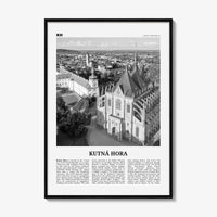 Kutna Hora Print Black and White, Kutna Hora Wall Art, Kutna Hora Poster, Kutna Hora Photo, Kutna Hora Wall Décor, Czech Republic