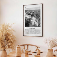 Kutna Hora Print Black and White, Kutna Hora Wall Art, Kutna Hora Poster, Kutna Hora Photo, Kutna Hora Wall Décor, Czech Republic