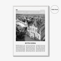 Kutna Hora Print Black and White, Kutna Hora Wall Art, Kutna Hora Poster, Kutna Hora Photo, Kutna Hora Wall Décor, Czech Republic