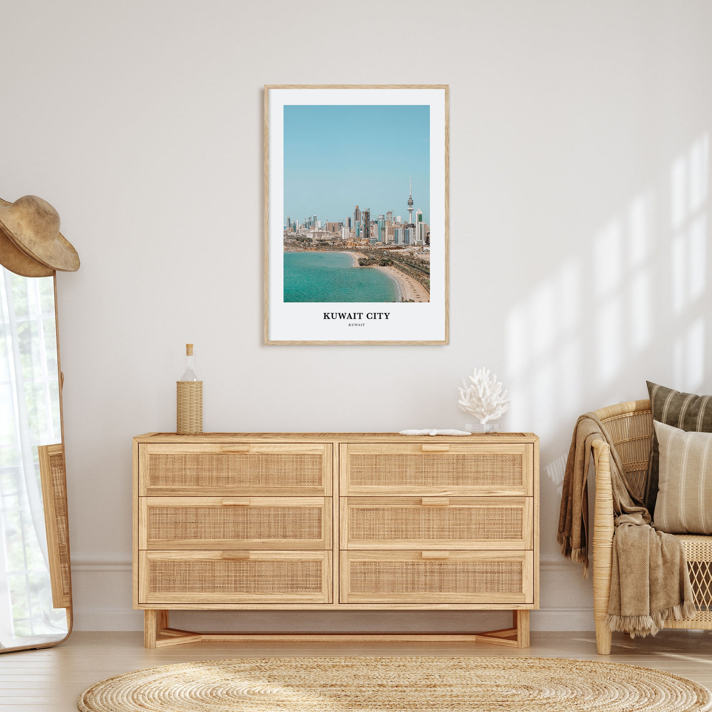 Kuwait City Portrait Color Poster