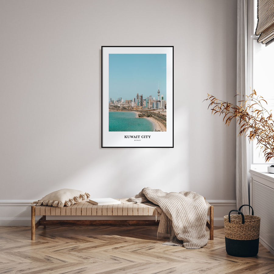 Kuwait City Portrait Color Poster