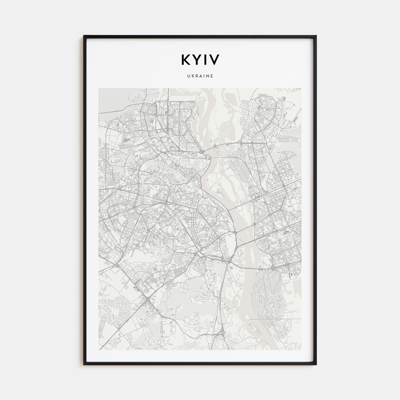 Kyiv Map Portrait Poster