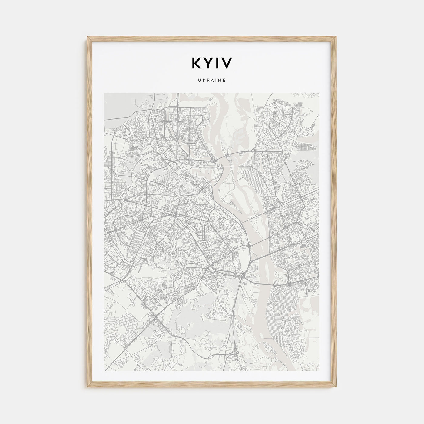 Kyiv Map Portrait Poster
