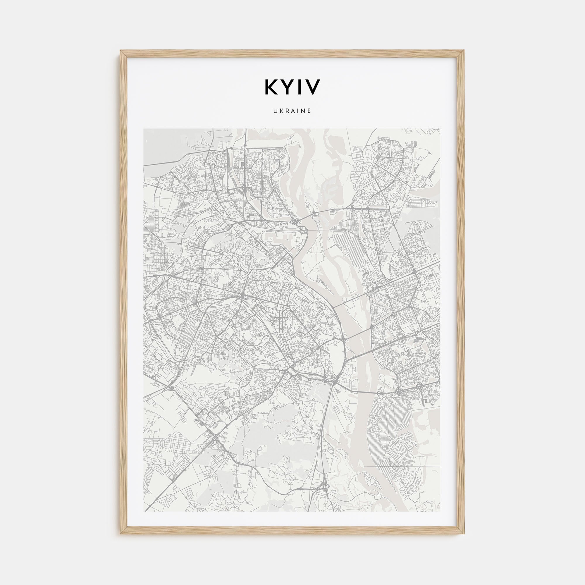 Kyiv Map Portrait Poster