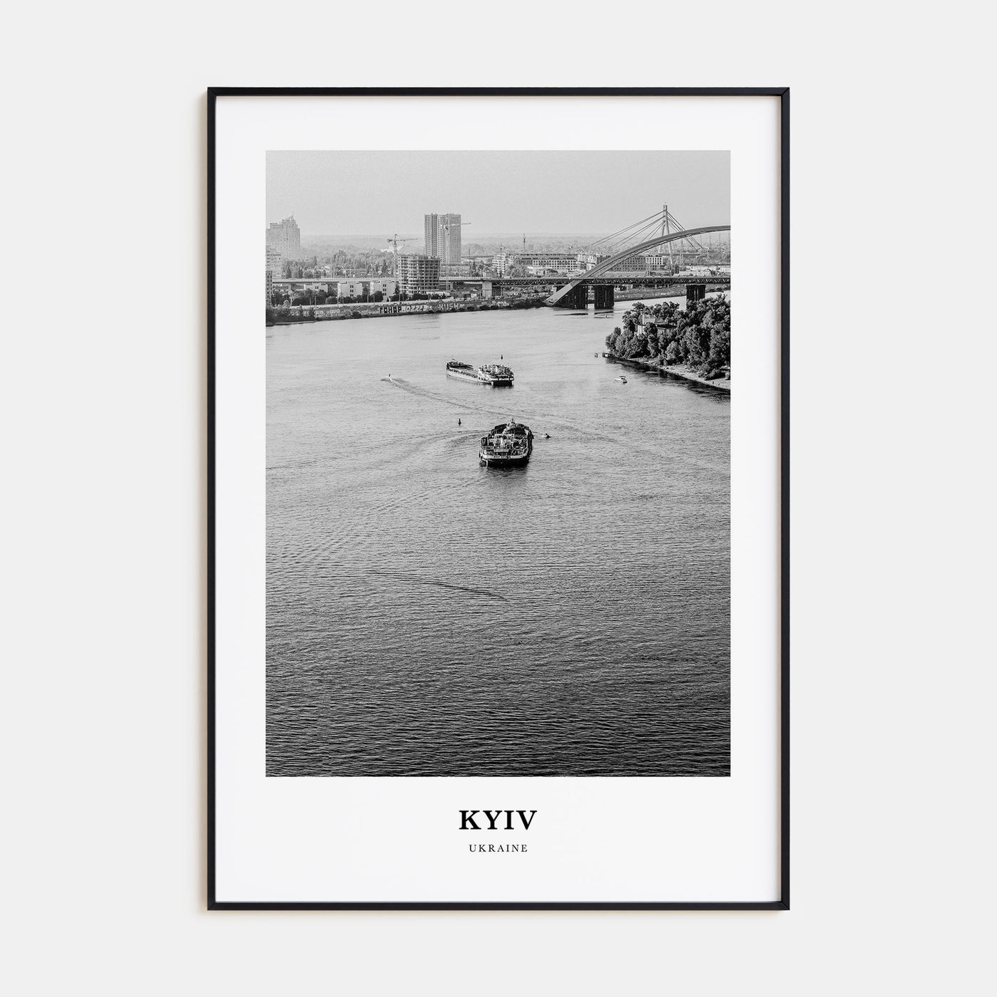 Kyiv Portrait B&W No 1 Poster