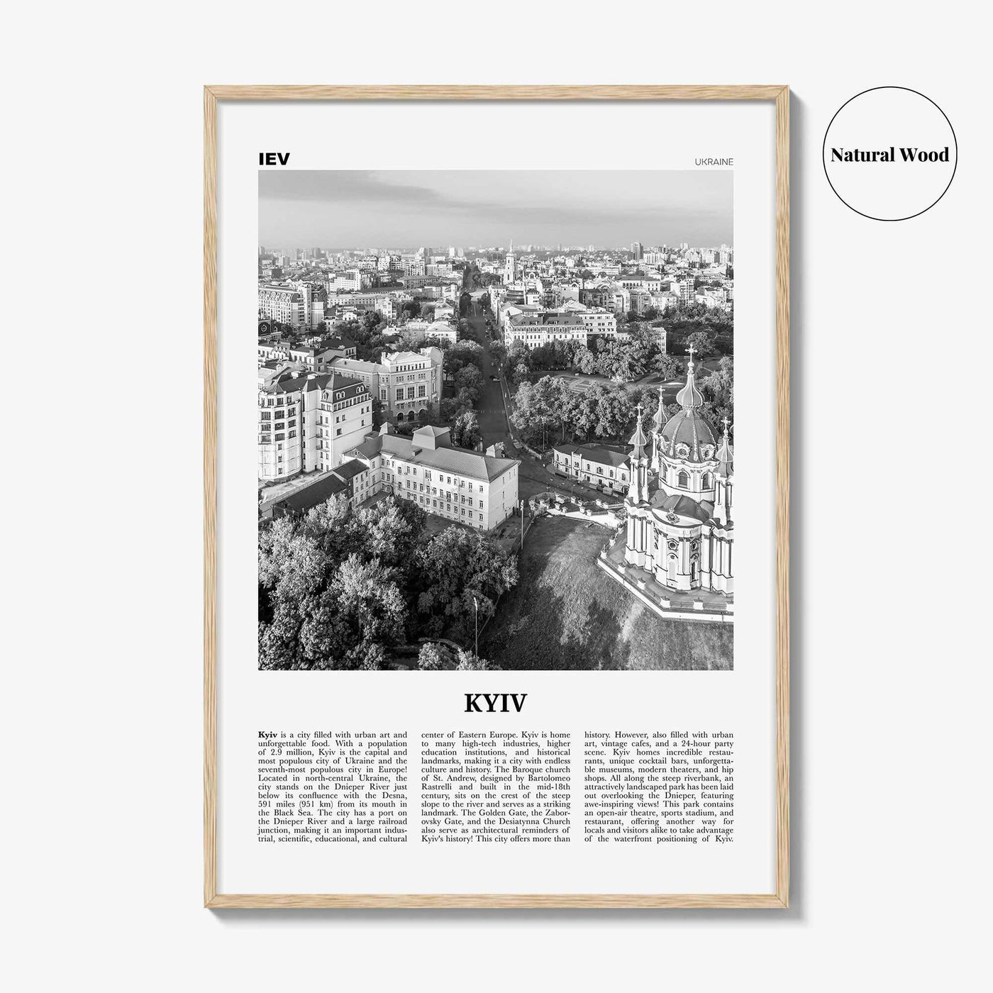 Kyiv Print Black and White No 1, Kyiv Wall Art, Kyiv Poster, Kiev Photo, Kyiv Wall Decor, Kyiv, Ukraine, Київ, Kiev Print Black and White