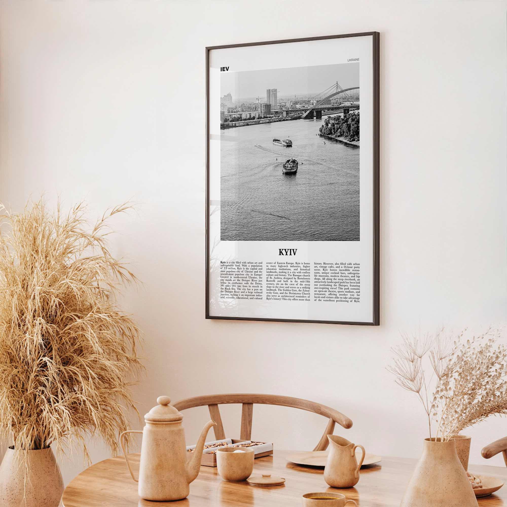 Kyiv Print Black and White No 2, Kyiv Wall Art, Kyiv Poster, Kiev Photo, Kyiv Wall Decor, Kyiv, Ukraine, Київ, Kiev Print Black and White