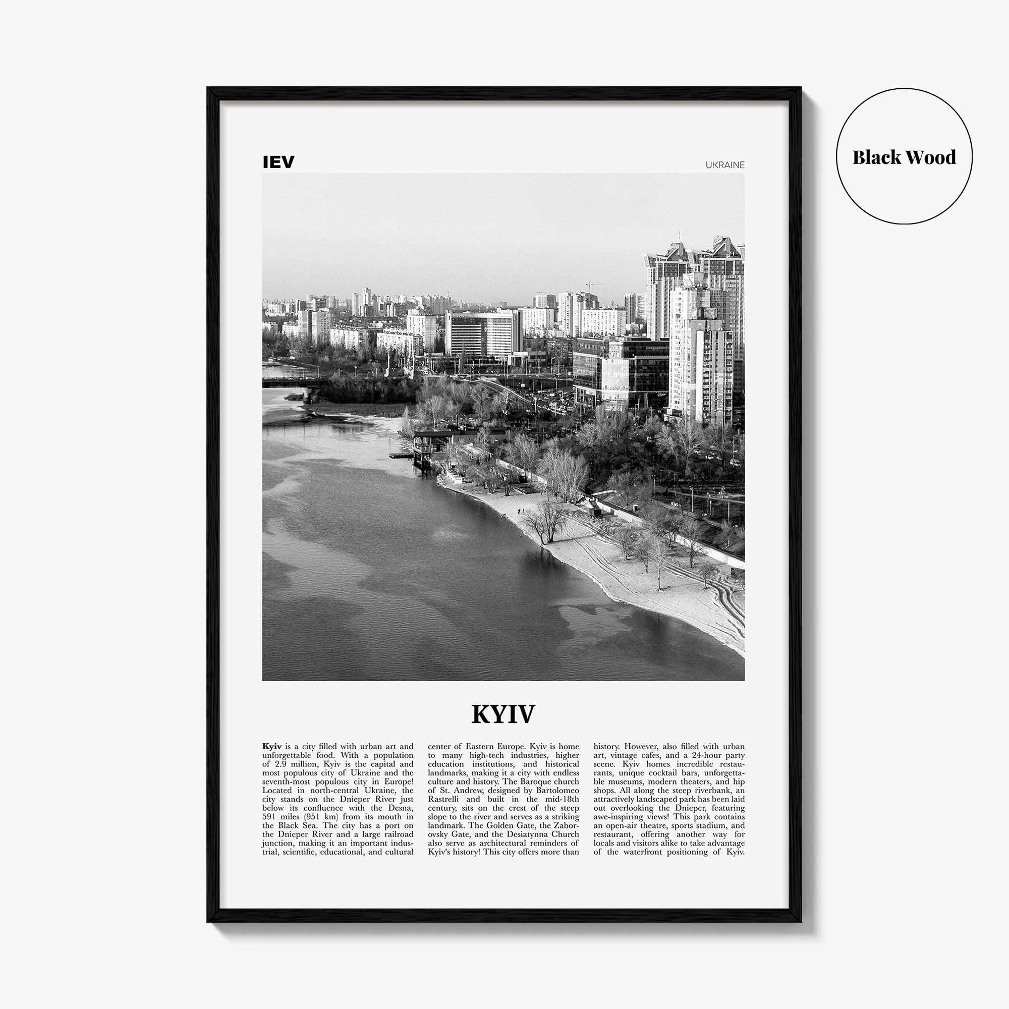 Kyiv Print Black and White No 4, Kyiv Wall Art, Kyiv Poster, Kiev Photo, Kyiv Wall Decor, Kyiv, Ukraine, Київ, Kiev Print Black and White