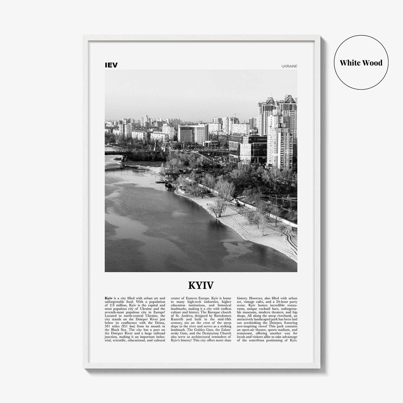 Kyiv Print Black and White No 4, Kyiv Wall Art, Kyiv Poster, Kiev Photo, Kyiv Wall Decor, Kyiv, Ukraine, Київ, Kiev Print Black and White