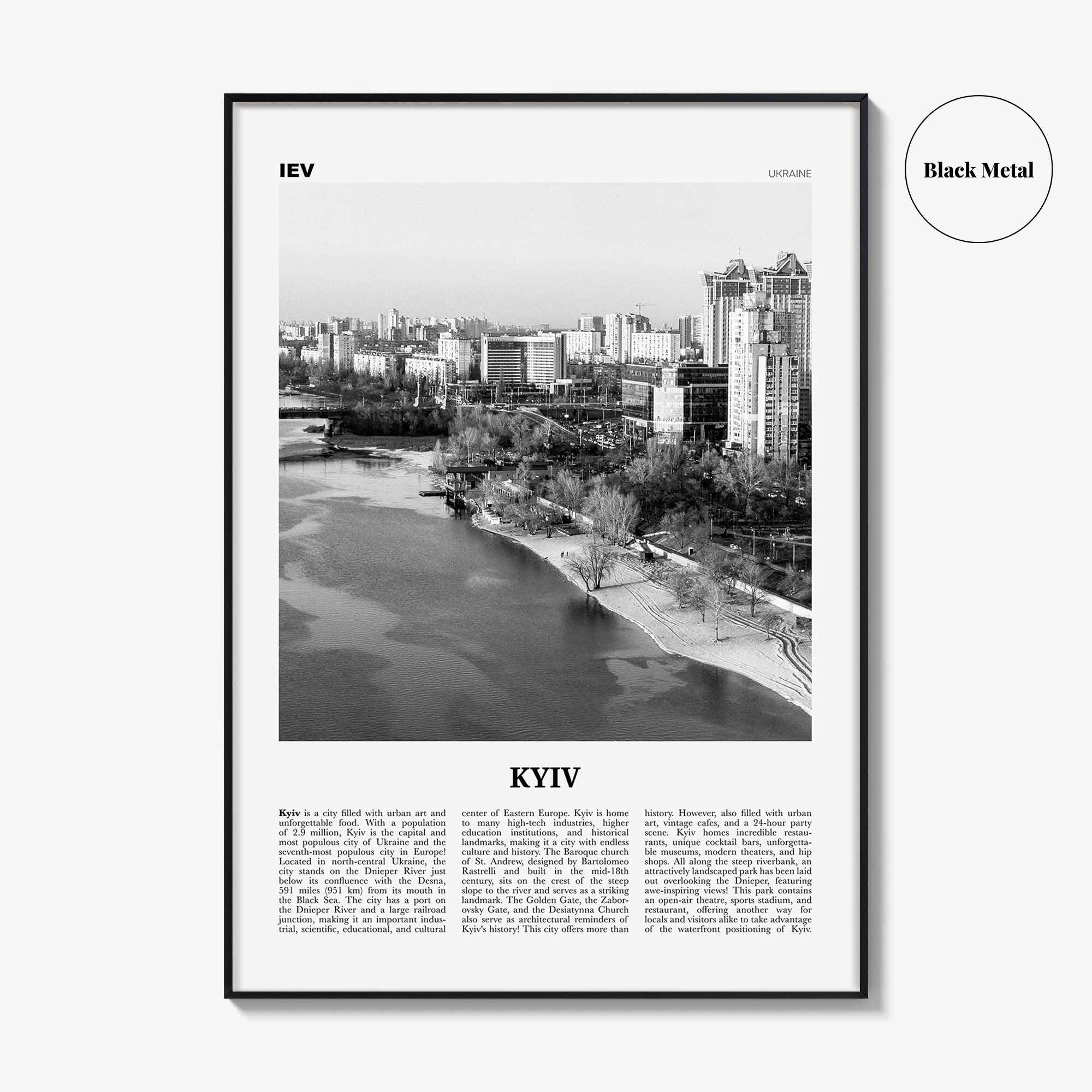 Kyiv Print Black and White No 4, Kyiv Wall Art, Kyiv Poster, Kiev Photo, Kyiv Wall Decor, Kyiv, Ukraine, Київ, Kiev Print Black and White