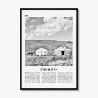 Kyrgyzstan Print Black and White, Kyrgyzstan Wall Art, Kyrgyzstan Poster, Kyrgyzstan Photo, Kyrgyz, Кыргызстан, Kırgızstan, Киргизия, Asia