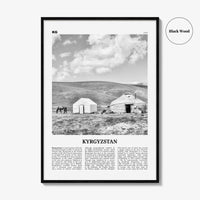 Kyrgyzstan Print Black and White, Kyrgyzstan Wall Art, Kyrgyzstan Poster, Kyrgyzstan Photo, Kyrgyz, Кыргызстан, Kırgızstan, Киргизия, Asia
