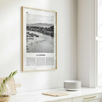 La Conner Print Black and White, La Conner Wall Art, La Conner Poster, La Conner Photo, La Conner Wall Décor, La Conner Map, Washington, USA