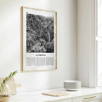 La Fortuna Print Black and White, La Fortuna Wall Art, La Fortuna Poster, La Fortuna Photo, La Fortuna Wall Décor, Costa Rica