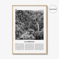 La Fortuna Print Black and White, La Fortuna Wall Art, La Fortuna Poster, La Fortuna Photo, La Fortuna Wall Décor, Costa Rica