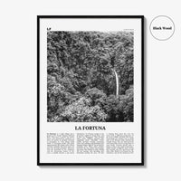 La Fortuna Print Black and White, La Fortuna Wall Art, La Fortuna Poster, La Fortuna Photo, La Fortuna Wall Décor, Costa Rica