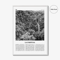 La Fortuna Print Black and White, La Fortuna Wall Art, La Fortuna Poster, La Fortuna Photo, La Fortuna Wall Décor, Costa Rica
