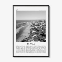 La Jolla Print Black and White No 2, La Jolla Wall Art, La Jolla Poster, La Jolla Photo, San Diego, California, USA, United States, America