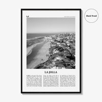 La Jolla Print Black and White No 2, La Jolla Wall Art, La Jolla Poster, La Jolla Photo, San Diego, California, USA, United States, America