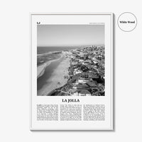 La Jolla Print Black and White No 2, La Jolla Wall Art, La Jolla Poster, La Jolla Photo, San Diego, California, USA, United States, America