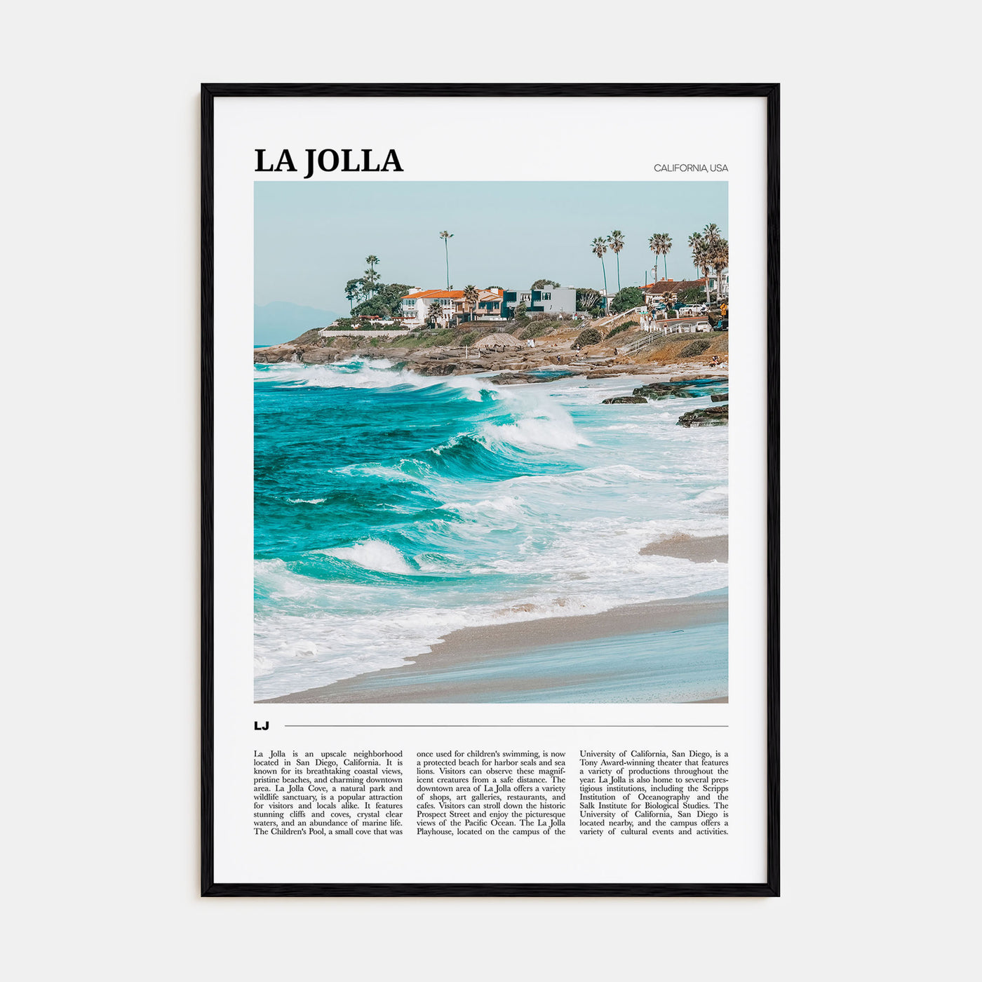 La Jolla Travel Color No 2 Poster