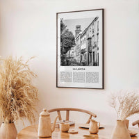 La Laguna Print Black and White, La Laguna Wall Art, La Laguna Poster, La Laguna Photo, La Laguna Wall Décor, La Laguna Map, Spain