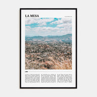 La Mesa Travel Color Poster