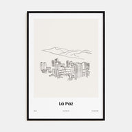 La Paz Drawn Poster